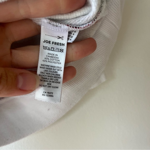 Disney Minnie Mouse Sweatshirt Toddler Girls 3T Joe Fresh White Red Pullover - Picture 3 of 9